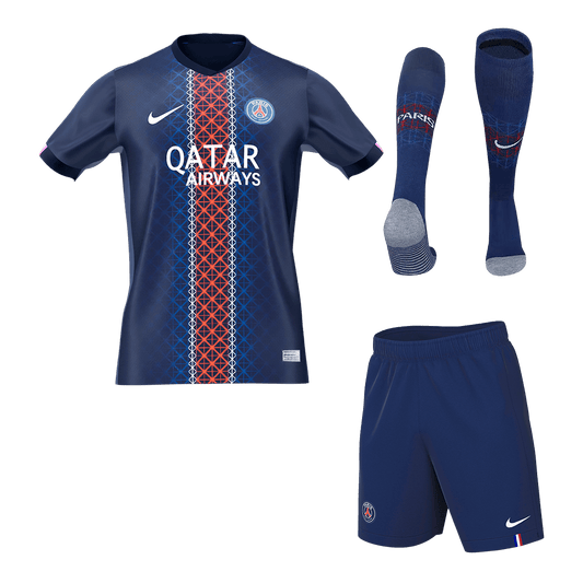 Men's PSG 2025/26 Home Soccer Jersey Full Kit [PREMIUM]