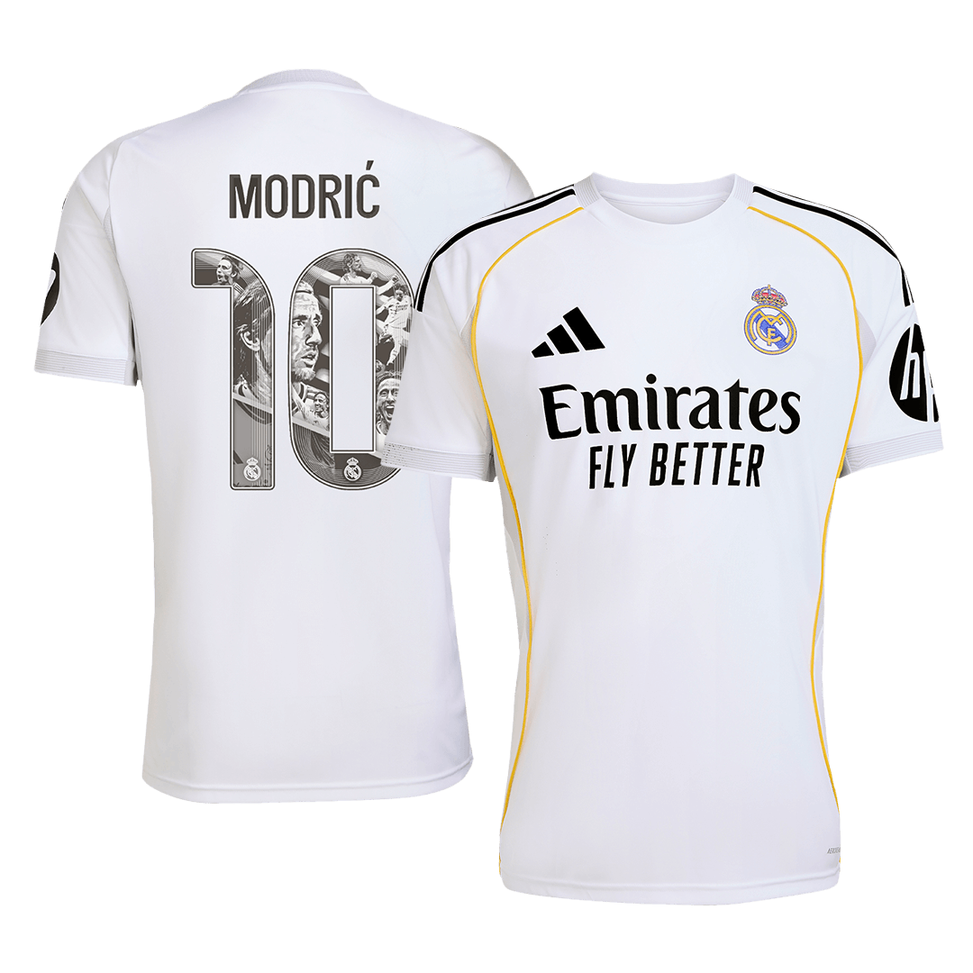 Real Madrid 2025/26 Home Soccer Jersey - MODRIĆ Special #10