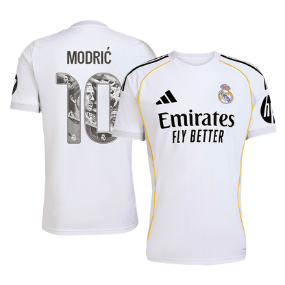 Real Madrid 2025/26 Home Soccer Jersey - MODRIĆ Special #10