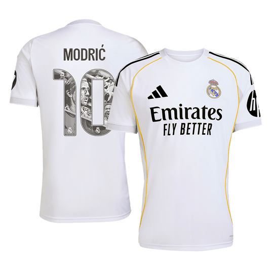 Real Madrid 2025/26 Home Soccer Jersey - MODRIĆ Special #10