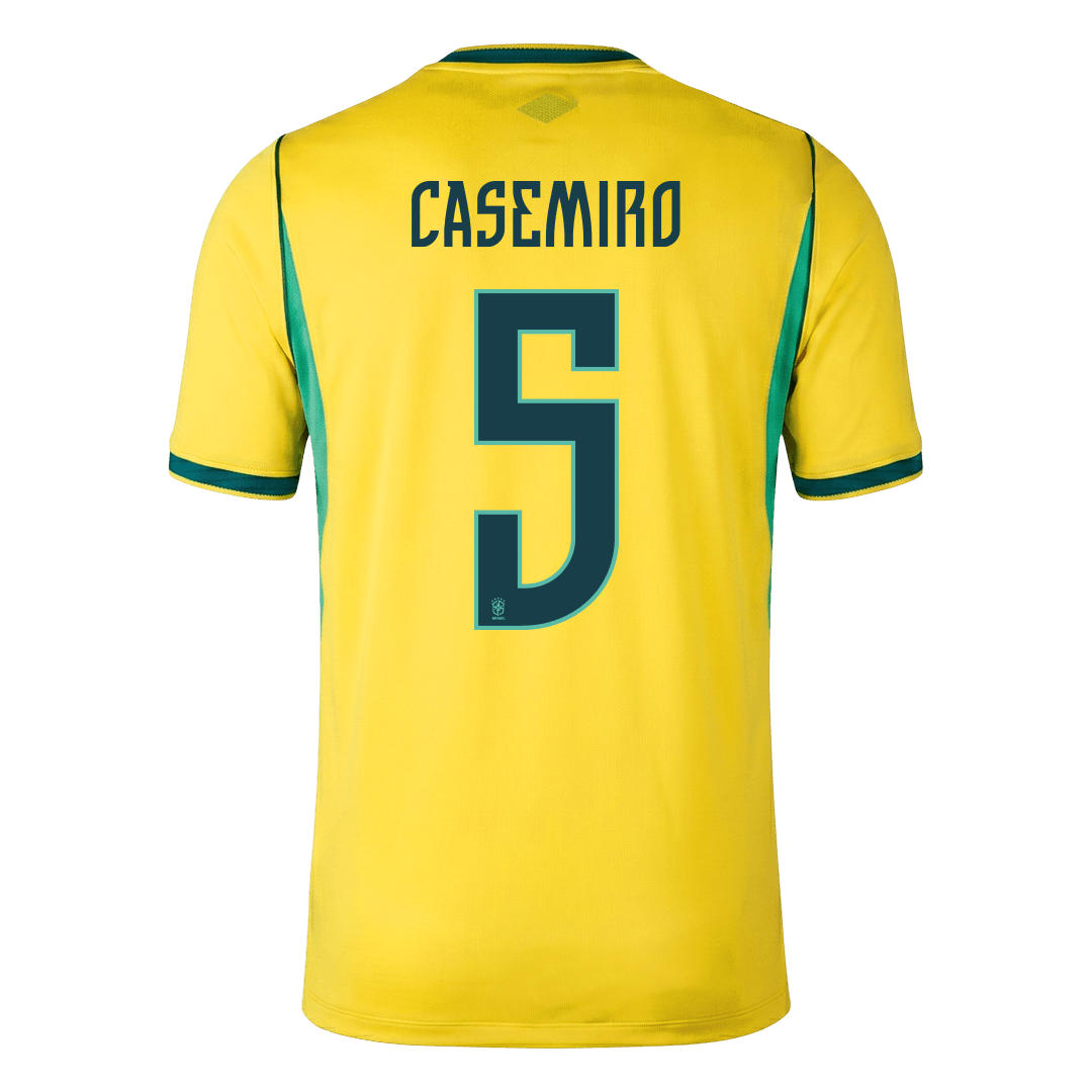 Brazil World Cup 2026 Home Soccer Jersey - CASEMIRO #5