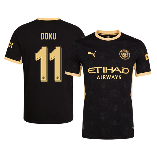 Manchester City 2026/27 Away Soccer Jersey - DOKU #11 – UCL (Player Edition)