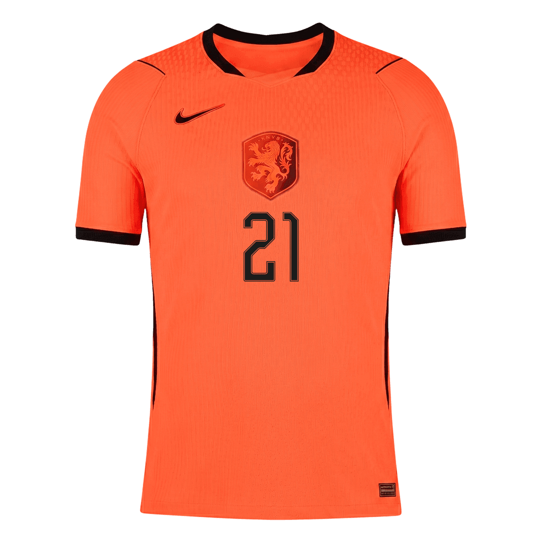 Netherlands World Cup 2026 Home Soccer Jersey - F.DE JONG #21 (Player Edition)