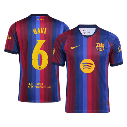 Barcelona 2026/27 Home Soccer Jersey - GAVI #6 – UCL