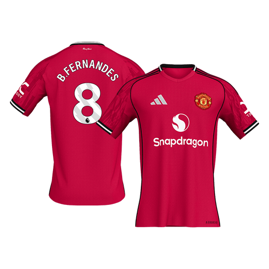Manchester United 2025/26 Home Soccer Jersey - B.FERNANDES #8