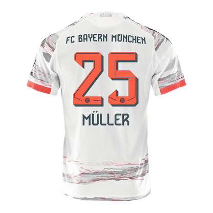 MÜLLER #25 Men's Bayern Munich 2025/26 Player Version Away Soccer Jersey - Slim Fit
