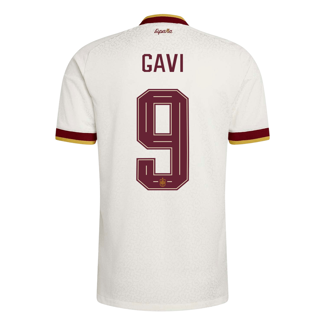 Spain World Cup 2026 Away Soccer Jersey - GAVI #9 (Player Edition)