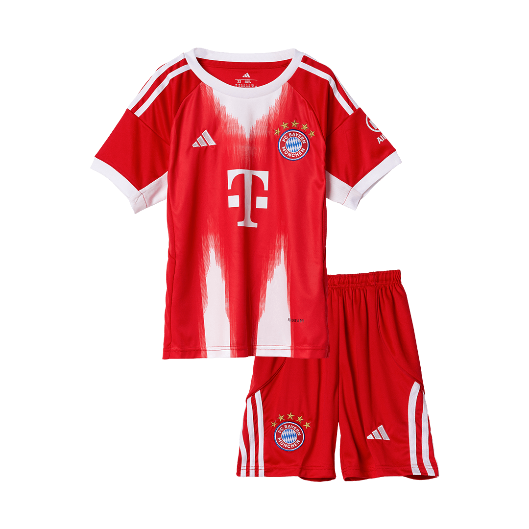 Kid's Bayern Munich 2025/26 Home Soccer Jersey Kit