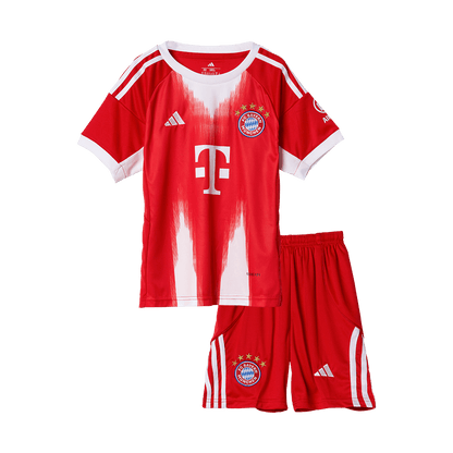 Kid's Bayern Munich 2025/26 Home Soccer Jersey Kit