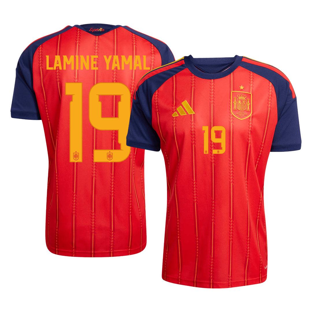 Spain World Cup 2026 Home Soccer Jersey - LAMINE YAMAL #19