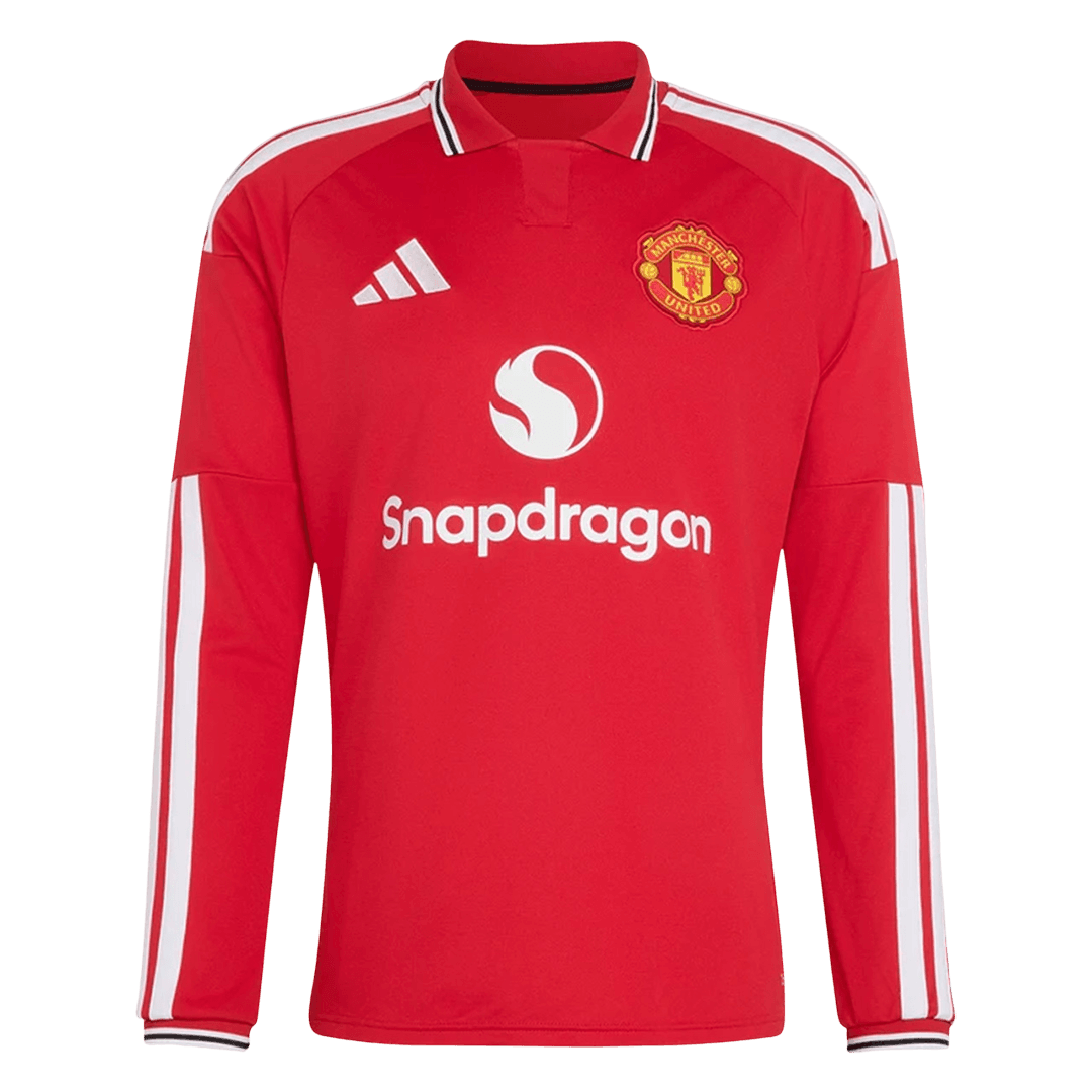 Manchester United 2026/27 Long Sleeve Home Soccer Jersey