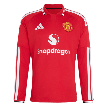 Manchester United 2026/27 Long Sleeve Home Soccer Jersey