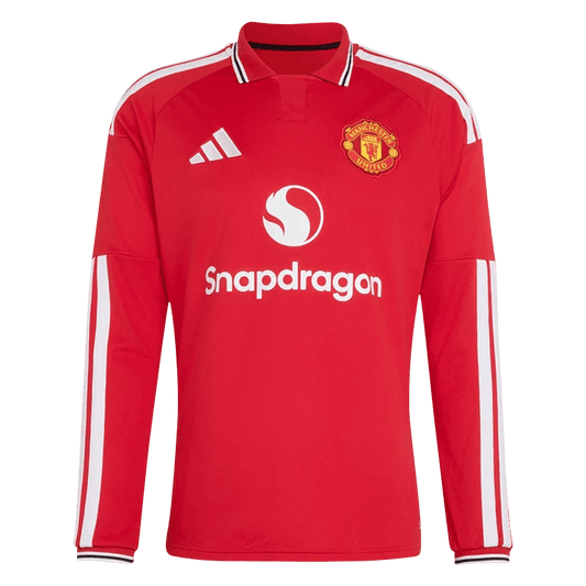 Manchester United 2026/27 Long Sleeve Home Soccer Jersey