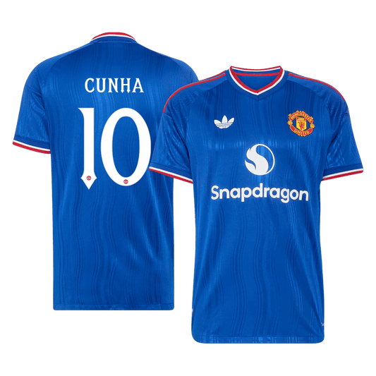 Manchester United 2026/27 Away Soccer Jersey - CUNHA #10 – UCL (Player Edition)