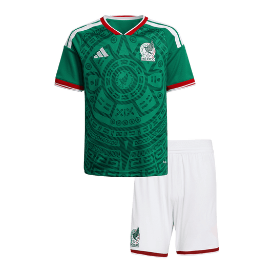 Kid's Mexico 2026 Home Soccer Jersey Kit [PREMIUM]