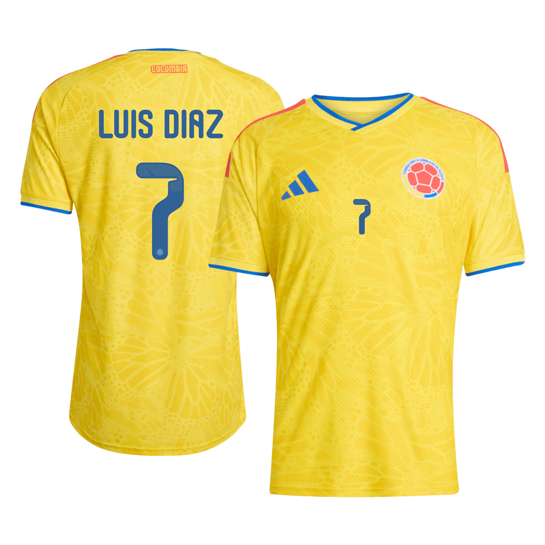Colombia World Cup 2026 Home Soccer Jersey - LUIS DíAZ #7 (Player Edition)