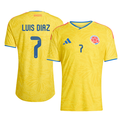 Colombia World Cup 2026 Home Soccer Jersey - LUIS DíAZ #7 (Player Edition)