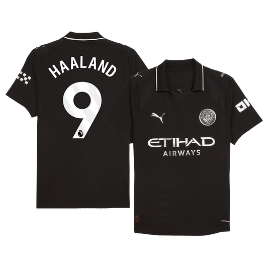Manchester City 2025/26 Away Soccer Jersey - HAALAND #9 (Player Edition)