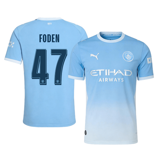 Manchester City 2026/27 Home Soccer Jersey - FODEN #47 – UCL (Player Edition)