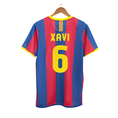 Barcelona 2010/11 Retro Home Soccer Jersey - XAVI #6