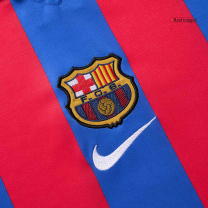 Barcelona 2001/02 Retro Home Soccer Jersey - XAVI #6
