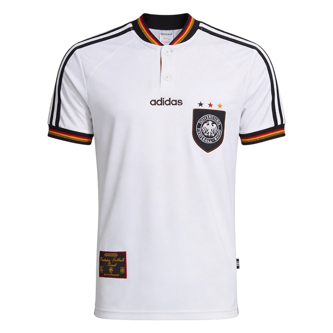 Germany 1996 Retro Home Soccer Jersey