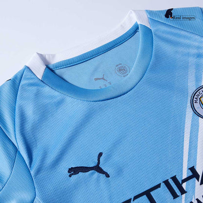 Kids Manchester City 2025/26 Home Soccer Kit