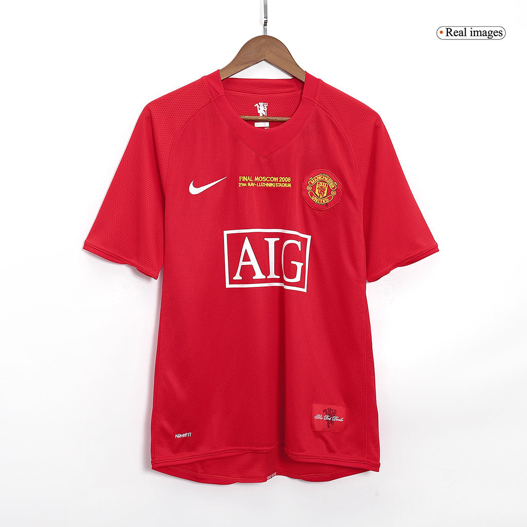 Retro RONALDO #7 Men's Manchester United UCL Final 2007/08 Home Soccer Jersey