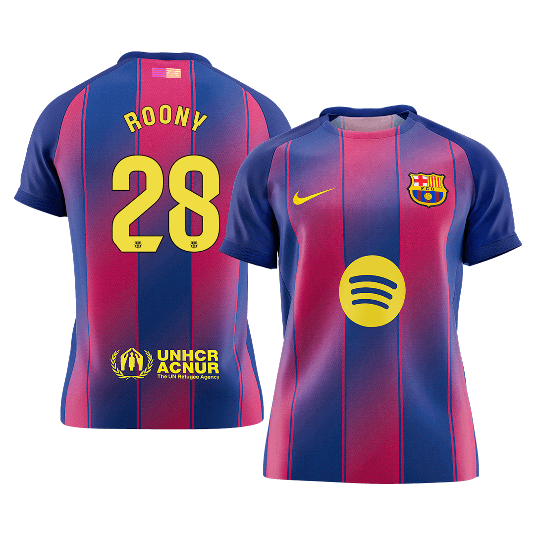 Barcelona 2025/26 Home Soccer Jersey - ROONY #28