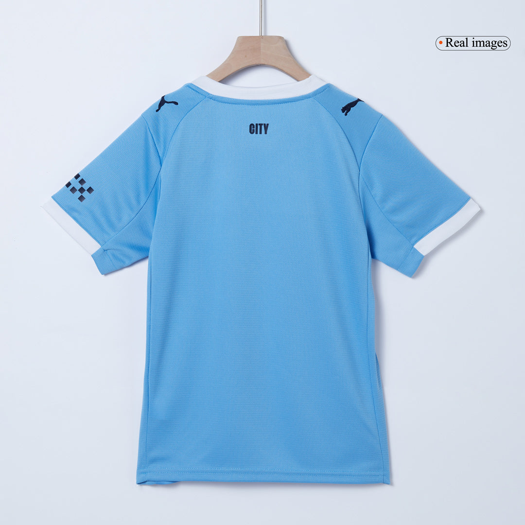 Kids Manchester City 2025/26 Home Soccer Kit