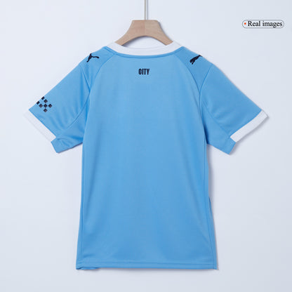 Kids Manchester City 2025/26 Home Soccer Kit