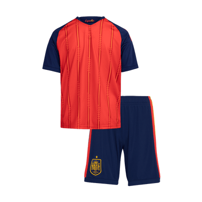Kid's Spain World Cup 2026 Champion Edition Home Soccer Jersey Kit