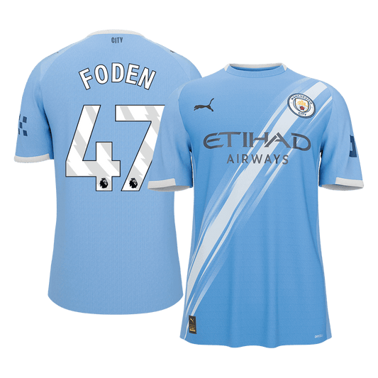 Manchester City 2025/26 Home Soccer Jersey - FODEN #47