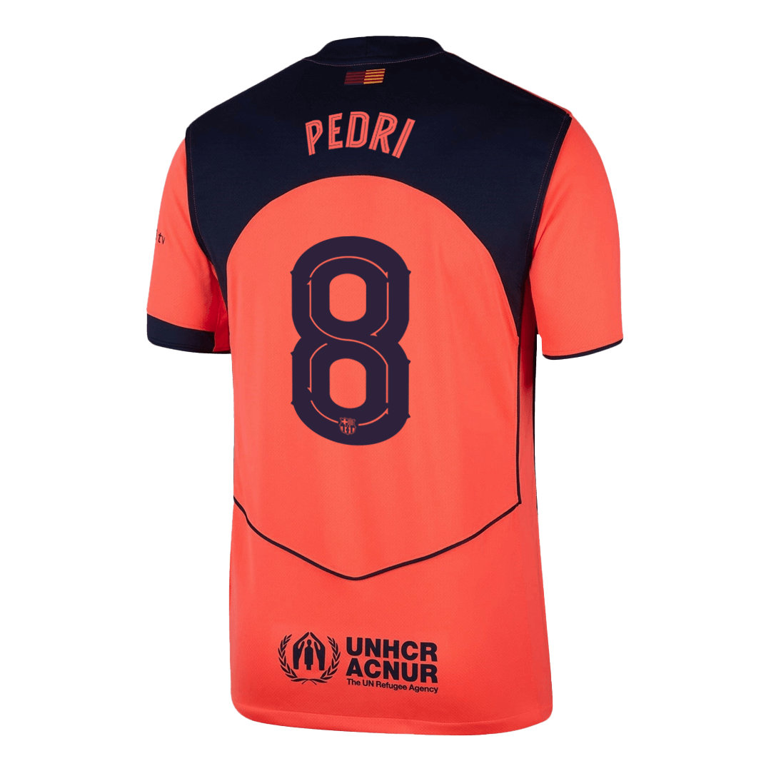 Barcelona 2025/26 Third Away Soccer Jersey - PEDRI #8 – UCL