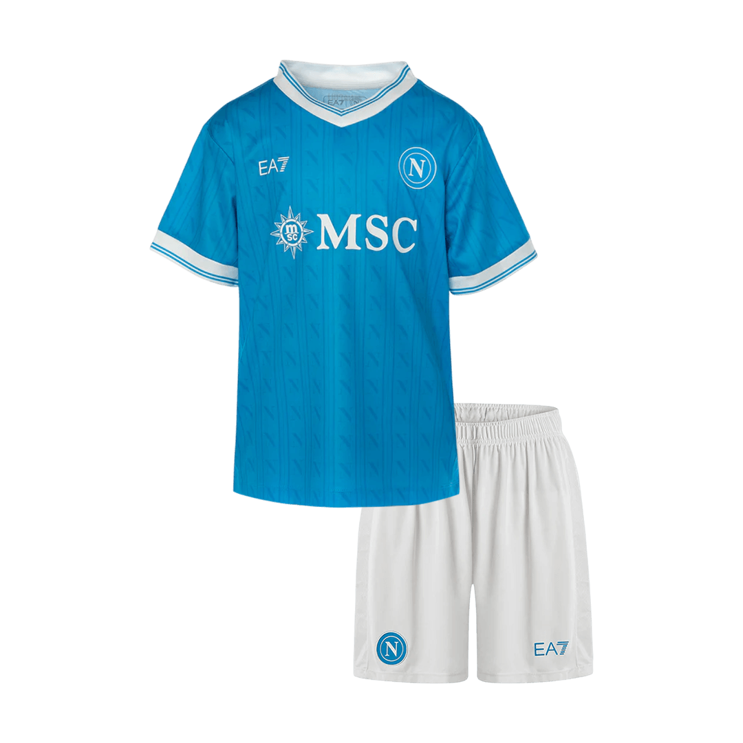 Kids Napoli 2025/26 Home Soccer Kit