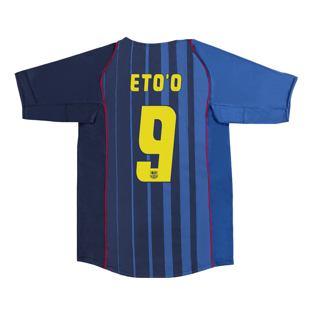 Barcelona 2004/05 Retro Away Soccer Jersey - ETO'O #9