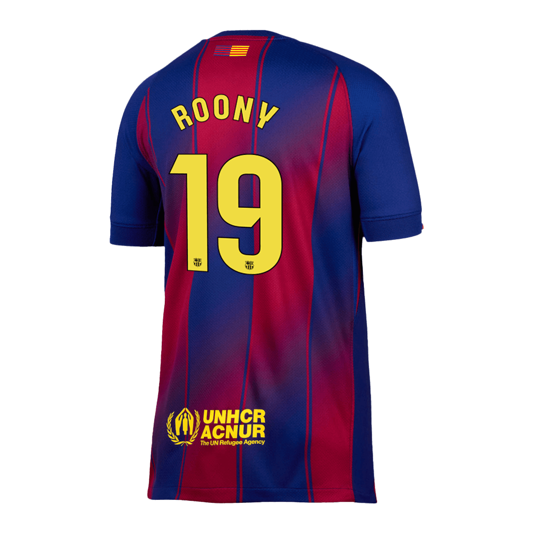Barcelona 2025/26 Home Soccer Jersey - ROONY #19
