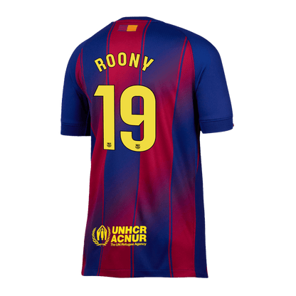 Barcelona 2025/26 Home Soccer Jersey - ROONY #19
