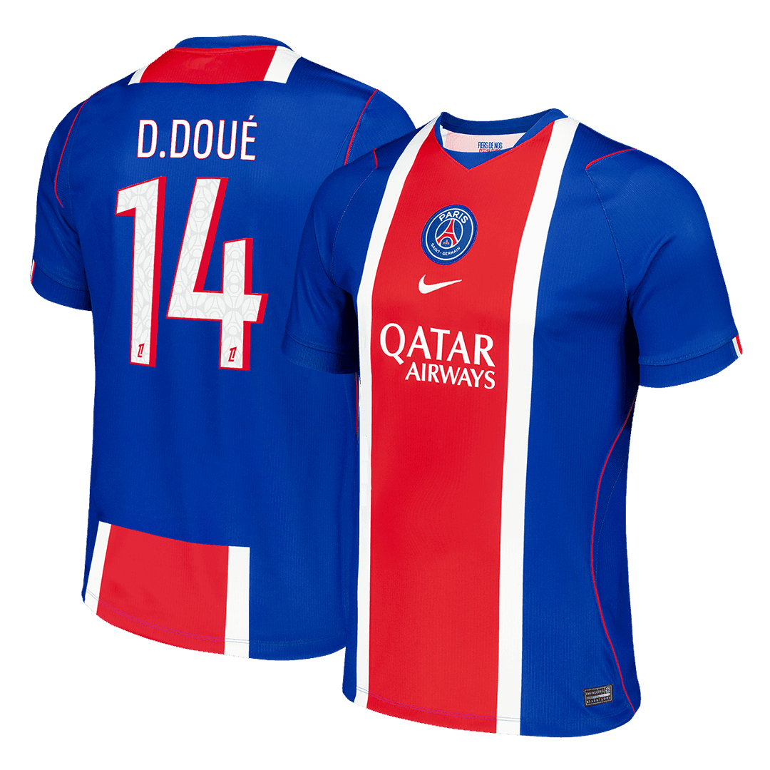 PSG 2026/27 Home Soccer Jersey - D.DOUÉ #14