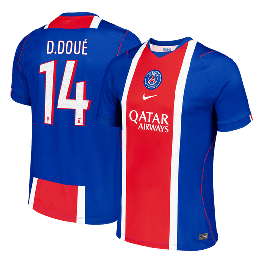 D.DOUÉ #14 Men's PSG 2026/27 Home Soccer Jersey