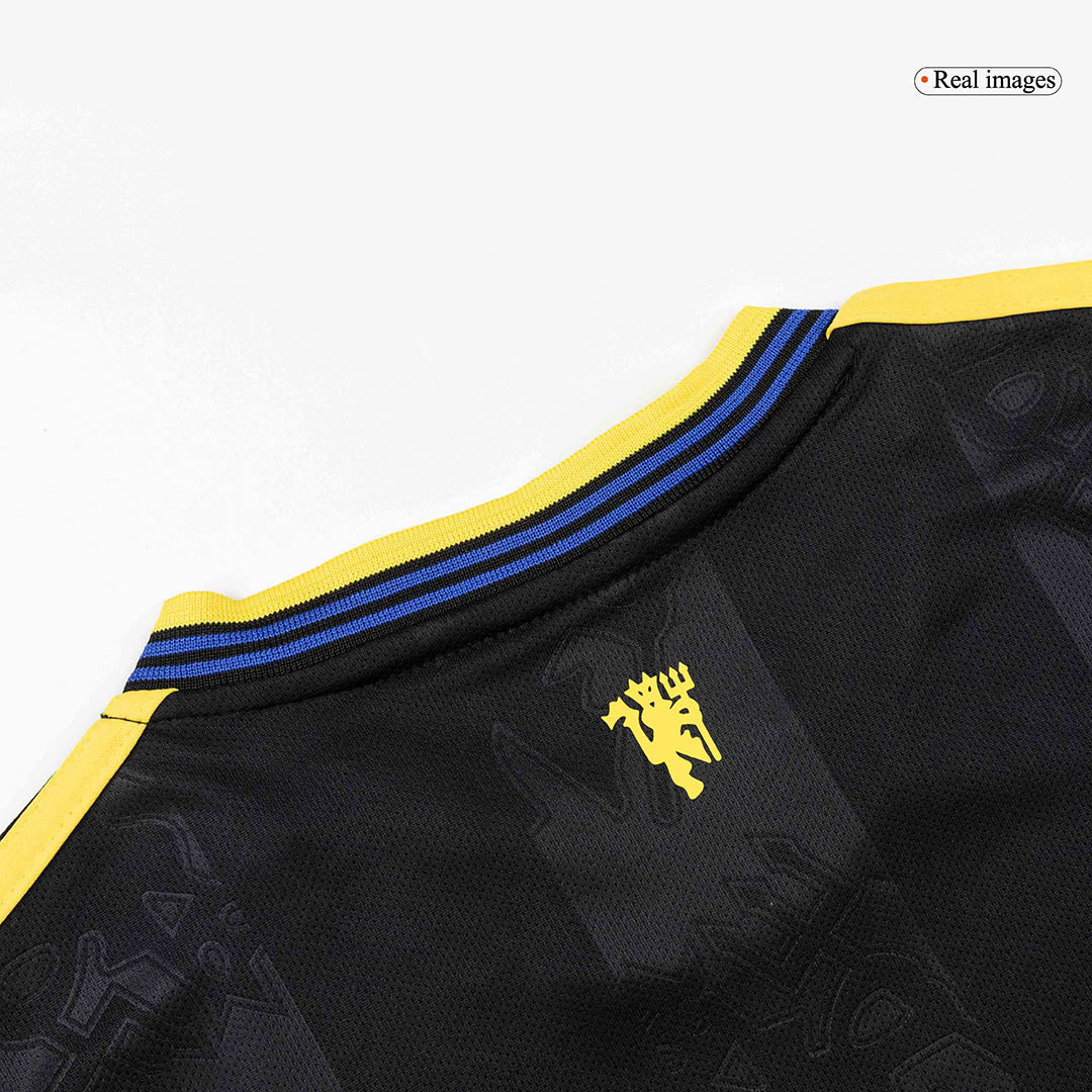 Kids Manchester United 2025/26 Third Away Soccer Kit