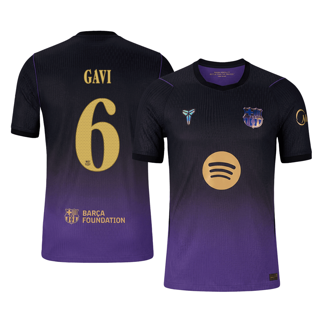 Barcelona 2026/27 Away Soccer Jersey - GAVI #6 – UCL (Player Edition)
