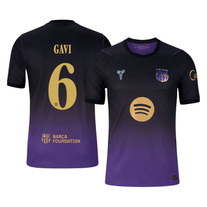 Barcelona 2026/27 Away Soccer Jersey - GAVI #6 – UCL (Player Edition)