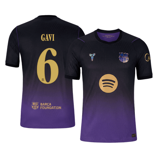 Barcelona 2026/27 Away Soccer Jersey - GAVI #6 – UCL (Player Edition)