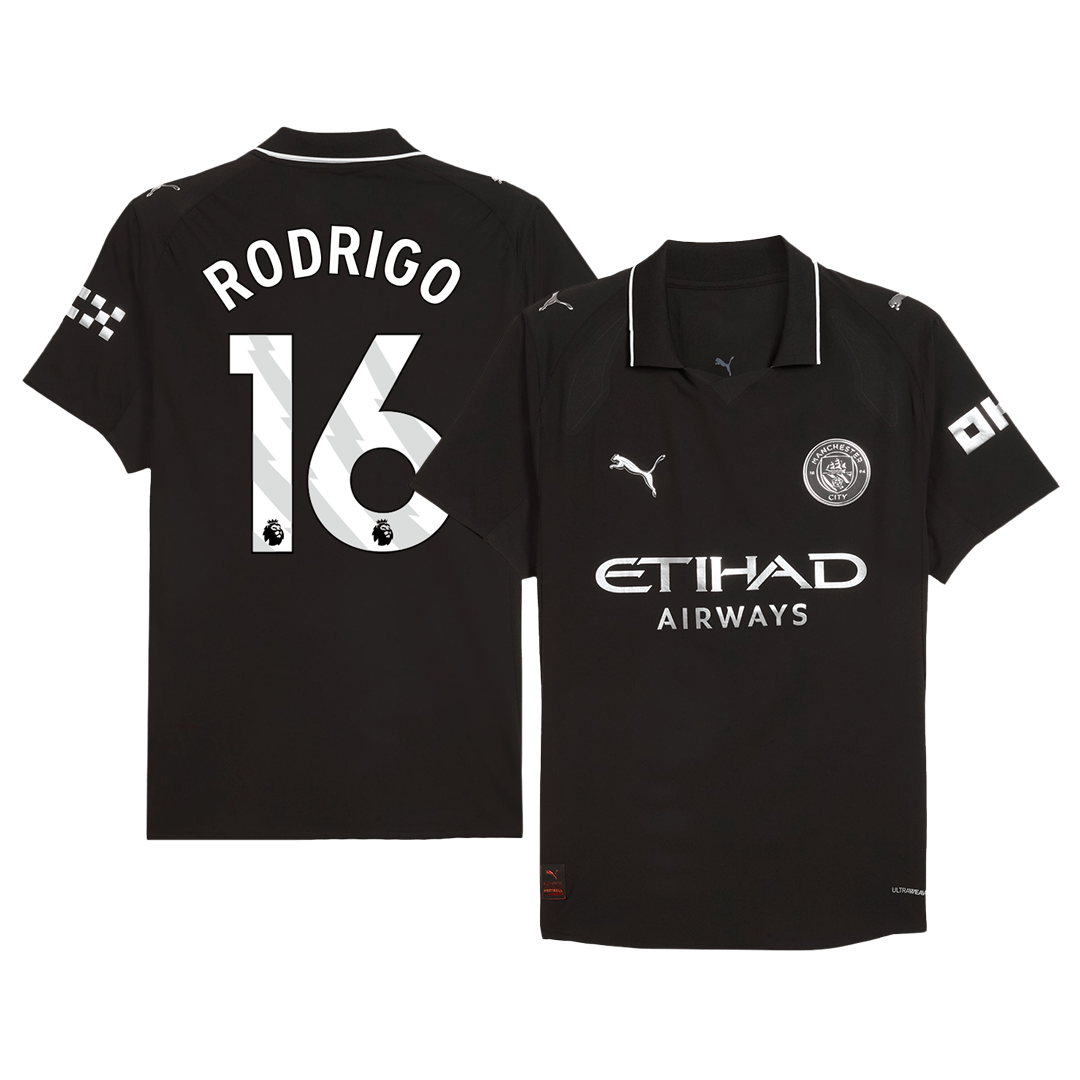 Manchester City 2025/26 Away Soccer Jersey - RODRIGO #16 (Player Edition)