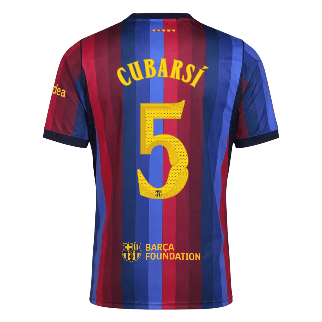 Barcelona 2026/27 Home Soccer Jersey - CUBARSÍ #5 – UCL