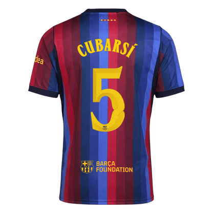 Barcelona 2026/27 Home Soccer Jersey - CUBARSÍ #5 – UCL