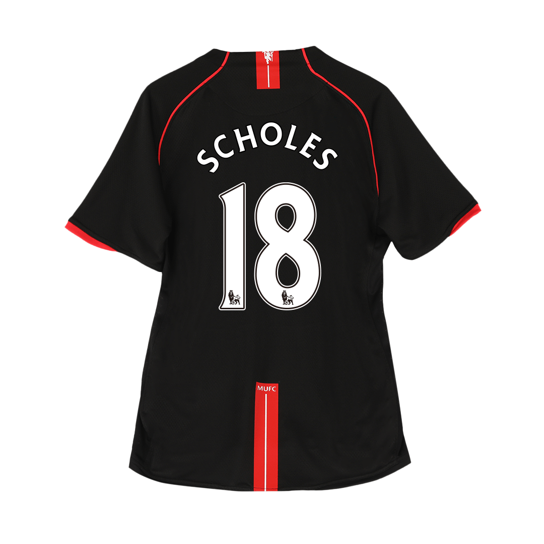 Manchester United 2007/08 Retro Away Soccer Jersey - SCHOLES #18