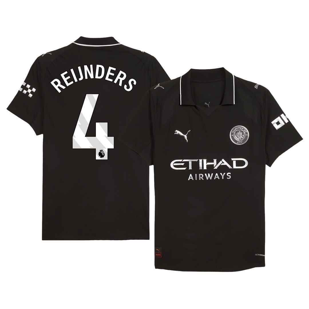 Manchester City 2025/26 Away Soccer Jersey - REIJNDERS #4 (Player Edition)