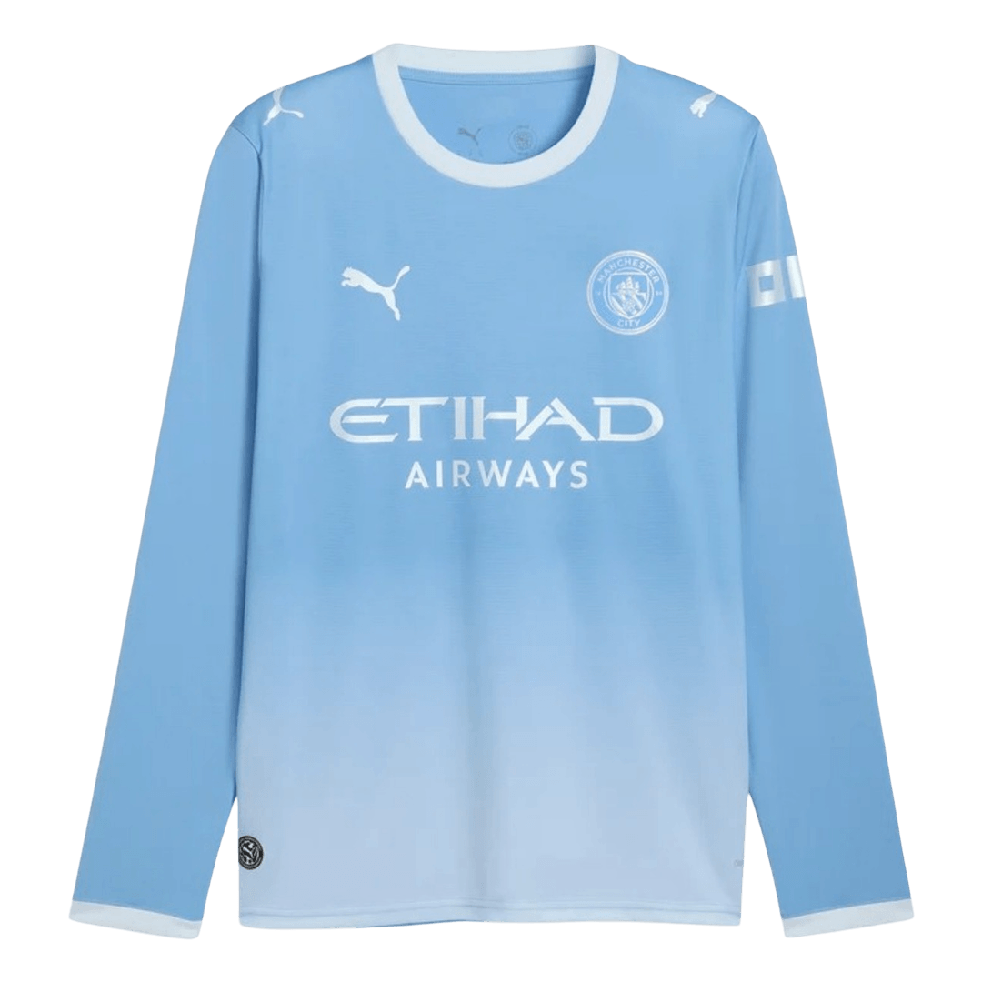 Manchester City 2026/27 Long Sleeve Home Soccer Jersey